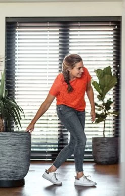 Capi Europe - Bloempot Bol Rib NL - 43x41 - Antraciet - Voor Binnen En Buiten - KOFZ933 -Gardena Winkel 763x1200