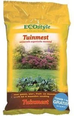 ECOstyle Tuinmest Organische Meststof - Border & Siertuin - Natuurlijke Meststof Gazon - 120 Dagen Voeding- 50 M² - 5 KG -Gardena Winkel 767x1200 1