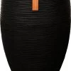 Capi Europe - Vaas Elegant Deluxe Rib NL - 56x84 - Zwart - Voor Binnen En Buiten - KBLR1132