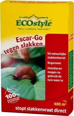 ECOstyle Escar-Go Bestrijdingsmiddel Tegen Slakken - Regenvaste Slakkenkorrels - Stopt Slakkenvraat Direct - 400 M² - 1 KG -Gardena Winkel 769x1200 4