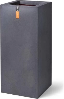 Capi Europe - Bloempot Rechthoek Smooth NL - 36x36x79 - Zwart - Voor Binnen En Buiten - KBL952 -Gardena Winkel 770x1200 2