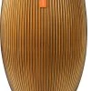 Capi Europe - Vaas Elegant Deluxe Groove XL - 40x61 - Goud - Bloempot Voor Binnen - Opening ⌀29 - GVGB1131