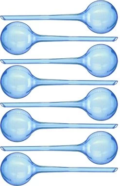 HGMD Waterdruppelaar Set Van 8 Stuks Voor Planten Transparant - Blauw - Waterdruppelaar Voor Kamerplanten – Waterbol - Waterdruppelaar Voor Planten - Watergeefsysteem