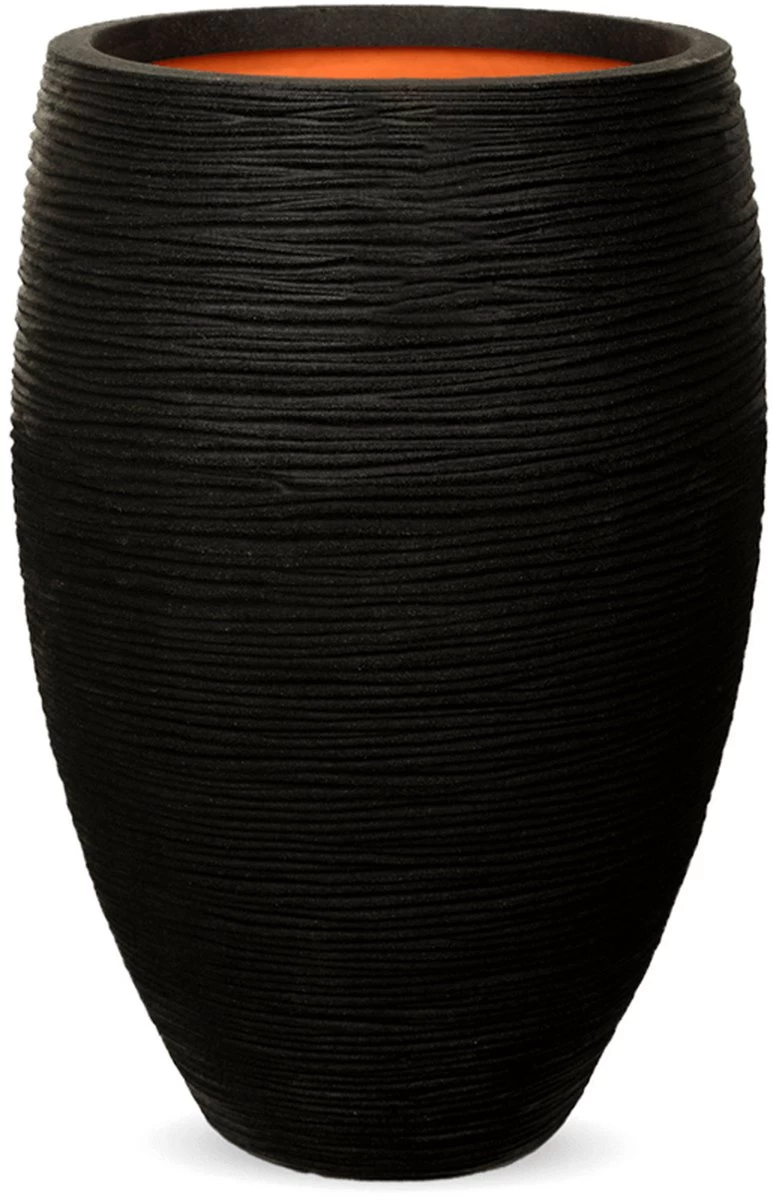 Capi Europe - Vaas Elegant Deluxe Rib NL - 56x84 - Zwart - Voor Binnen En Buiten - KBLR1132 9 Capi Europe - Vaas Elegant Deluxe Rib NL - 56x84 - Zwart - Voor Binnen En Buiten - KBLR1132 - Afbeelding 9