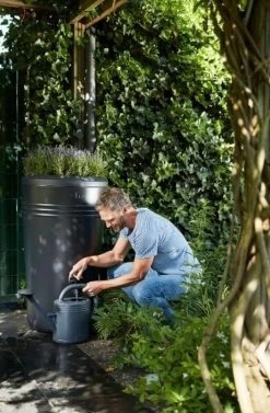 Elho Green Basics Regenton - Regenton - Living Black - Buiten - 200 Liter -Gardena Winkel 787x1200 2