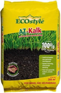 ECOstyle AZ Kalk Micro Korrel – Voor Gazon, Sier- En Moestuin - Corrigeert Zuurgraad Direct En Langdurig - Werkt Tegen Mos - CO2-Neutraal – 30 M² - 2 KG -Gardena Winkel 794x1200 6