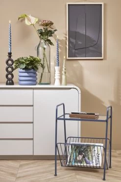 Mica Decorations Ilse Bloempot Met Schotel - H16 X Ø18,5 Cm - Keramiek - Blauw -Gardena Winkel 799x1200 107