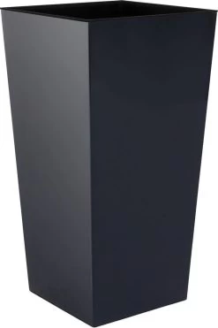 Prosperplast Kunststof Urbi Bloempot/plantenpot Met Binnenpot Antraciet 19 X 19 X 37 Cm - 5/11,4 Liter - Hoge Vierkante Bloempotten -Gardena Winkel 800x1200 159