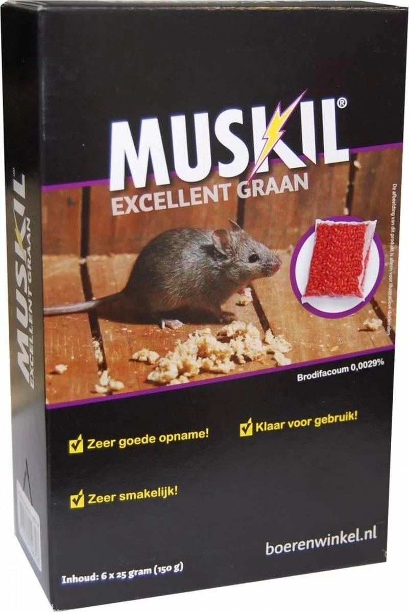 Muskil Excellent Graan Muis 50 Gram (2x25g) 3 Muskil Excellent Graan Muis 50 Gram (2x25g) - Afbeelding 3