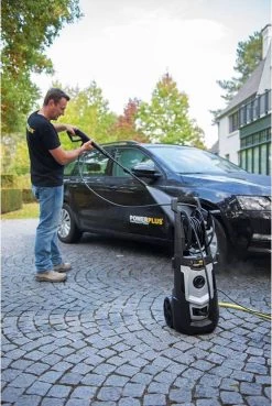 Powerplus POWXG90410 Hogedrukreiniger - 1800W - Max. 140 Bar - 420 L/h - Incl. 8m Slang, Terrasreiniger En Accessoires - Reiniger Voor Auto, Fiets En Meubelen -Gardena Winkel 803x1200