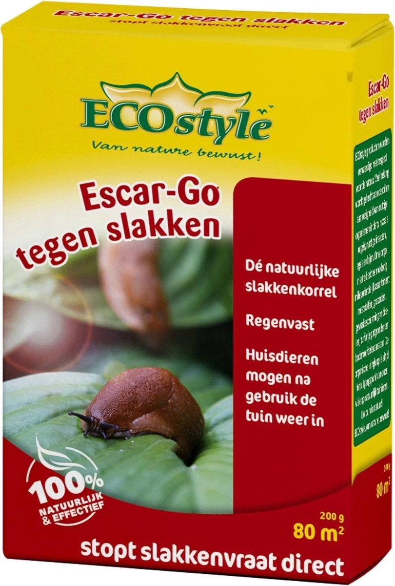 ECOstyle Escar-Go Bestrijdingsmiddel Tegen Slakken - Regenvaste Slakkenkorrels - Stopt Slakkenvraat Direct - 80 M² - 200 GR 4 ECOstyle Escar-Go Bestrijdingsmiddel Tegen Slakken - Regenvaste Slakkenkorrels - Stopt Slakkenvraat Direct - 80 M² - 200 GR - Afbeelding 4