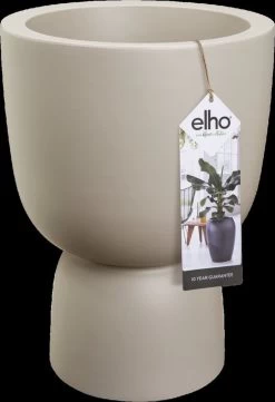Elho Pure Coupe 41 - Bloempot Voor Binnen & Buiten - Ø 41.3 X H 57.9 Cm - Beige/Balanced Beige -Gardena Winkel 820x1200 6