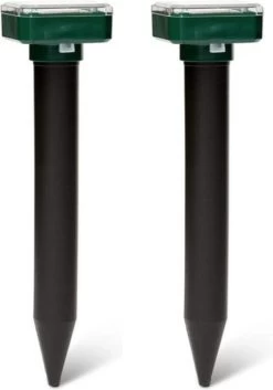 Slimshop Mollenverjager Muizenverjager Kattenverjager Ultrasone Verjagers - Mollen - Mollenbestrijding - Zonne Energie - 2 Stuks