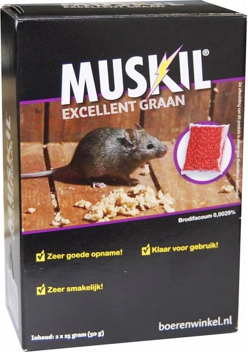 Muskil Excellent Graan Muis 50 Gram (2x25g) 2 Muskil Excellent Graan Muis 50 Gram (2x25g) - Afbeelding 2