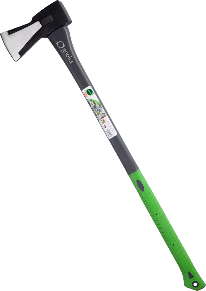 GEOLIA - Bijl - Bijl - Staal - Glasvezelsteel - 3kg Met Een Stalen Kop Van 2,5 Kg - Bijlen - Grote Bijl - Kloofhamer - Kloofbijl - Kloofbijl 1 GEOLIA - Bijl - Bijl - Staal - Glasvezelsteel - 3kg Met Een Stalen Kop Van 2,5 Kg - Bijlen - Grote Bijl - Kloofhamer - Kloofbijl - Kloofbijl