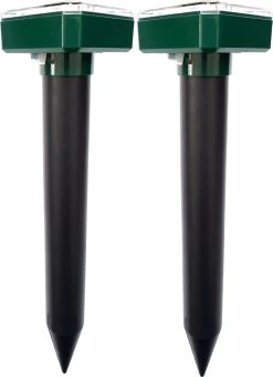 Aniway®- Mollenverjager - 2 Of 4 Stuks - Mollenbestrijding - Op Zonne-energie - Diervriendelijk - Waterdicht - Strakke Tuin/gazon/perceel