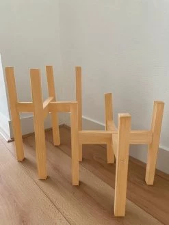 Plantenstandaard | Set Van 2 | Diameter Tot 24 Cm | Plantenkruk | Bloempotten Voor Binnen | Plantentafeltje Voor Binnen | Bloempot Standaard | Plantenstandaard Binnen | Hout | Licht Bruin -Gardena Winkel 900x1200 47