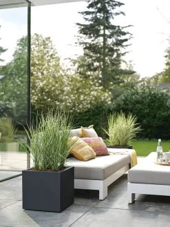 Elho Vivo Next Vierkant 40 - Plantenbak Voor Binnen & Buiten - Ø 39.0 X H 37.9 Cm - Zwart/Living Black -Gardena Winkel 900x1200 55