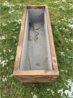 AMISHOUT - Plantenbak Van Balkjes 120x40x40 Cm - Bruin -Gardena Winkel 902x1200 7