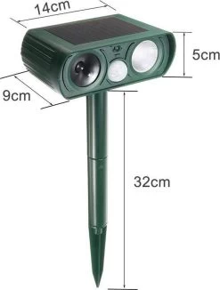 Sparckz Verjager® Ultrasone Kattenverjager Op Zonneenergie - Kattenschrik - Marterverjager - Afweermiddel Voor Vogels, Katten, Muizen, Ongedierte Etc. - Waterdicht - Rond 10 Sparckz Verjager® Ultrasone Kattenverjager Op Zonneenergie - Kattenschrik - Marterverjager - Afweermiddel Voor Vogels, Katten, Muizen, Ongedierte Etc. - Waterdicht - Rond -Gardena Winkel 908x1200 4