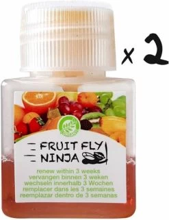 Super Ninja - Fruit Fly Ninja® - Fruitvliegjes Vanger - 100% Natuurlijk En Milieu Verantwoordelijk - 2 Pack -Gardena Winkel 924x1200 6