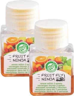 Super Ninja - Fruit Fly Ninja® - Fruitvliegjes Vanger - 100% Natuurlijk En Milieu Verantwoordelijk - 2 Pack -Gardena Winkel 925x1200 5