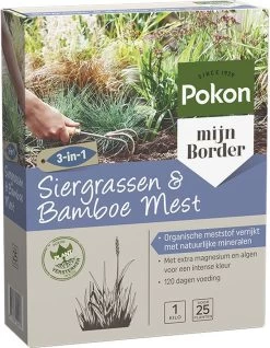 Pokon Siergrassen & Bamboe Mest - 1kg - Meststof - 3-in-1 Werking