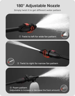 Merkloos Home Hogedrukreiniger - 2100W - 165 Bar - Met Verstelbare Nozzles Slanghaspel 5m Netsnoer 10m Slang - Voor Reiniging Huis Auto Tuin -Gardena Winkel 939x1200 3