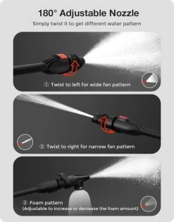 Merkloos Home Hogedrukreiniger - 2100W - 165 Bar - Met Verstelbare Nozzles Slanghaspel 5m Netsnoer 10m Slang - Voor Reiniging Huis Auto Tuin -Gardena Winkel 940x1200