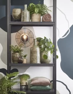 Mica Decorations Oliver Bloempot - H22 X Ø24 Cm - Terracotta - Groen -Gardena Winkel 942x1200 4