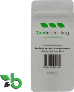 Rouwvliegjes Bestrijden Met Aaltjes - Voor 20m² Of Circa 50 Kamerplanten - 10 Mln Steinernema Feltiae - Aaltjes Tegen Rouwvliegjes - Biologisch Bestrijden