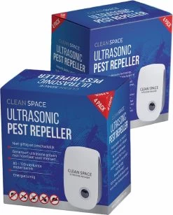 Merkloos CLEAN SPACE™ Ultrasone Ongedierte Verjager - Muizenverjager - Muizengif/Rattengif Alternatief - 4 Stuks -Gardena Winkel 965x1200 2