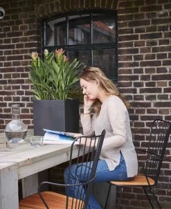 Capi Europe - Bloempot Vierkant Smooth NL - 50x50x50 - Zwart - Voor Binnen En Buiten - KBL904 -Gardena Winkel 983x1200 4