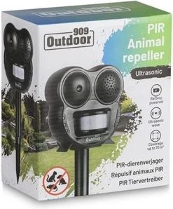909 Outdoor - Ultrasone Dierenverjager - 4x AA-Alkalinebatterijen - 13,6 X 7,5 X 13 Cm -Gardena Winkel 996x1200 5