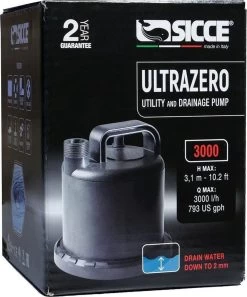 Sicce Ultra Zero - Vlakzuiger - Dompelpomp - Wateroverlast - 3000 L/h -Gardena Winkel 998x1200 2